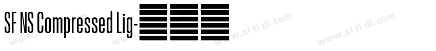 SF NS Compressed Lig字体转换